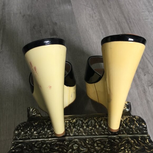 Giuseppe Zanotti Black / White Platform Wedges - Picture 5 of 8